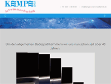 Tablet Screenshot of kempe-schwimmbadtechnik.de